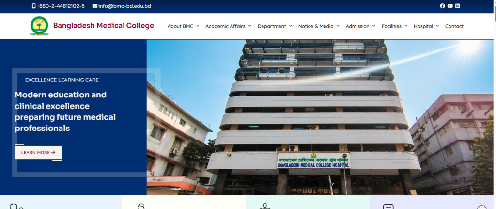 BMC New Website Update Notice for all Heads of Department